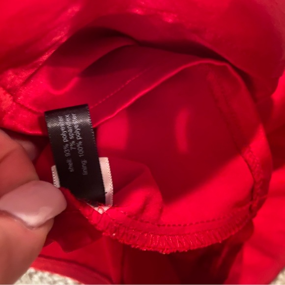 The Limited Strapless Red Satin Corset/Bustier style peplum top
Size medium - Picture 5 of 6